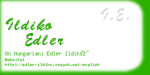 ildiko edler business card